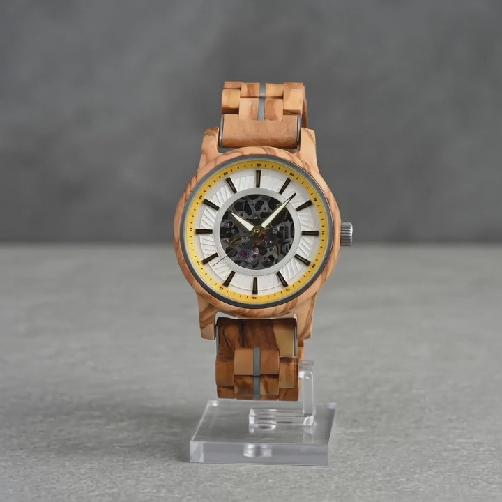 WOODHAVEN wooden watch, spin video