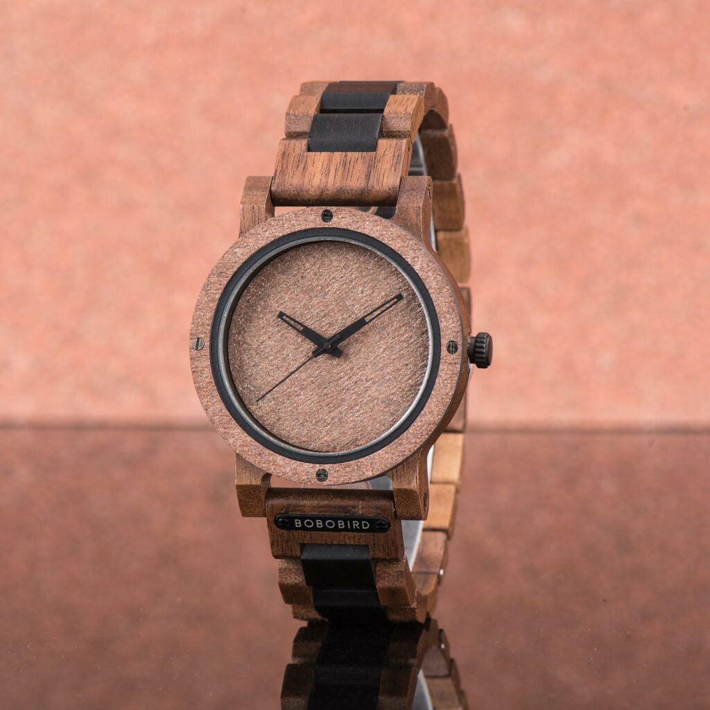 Natural Rock Ebony Wooden Watch