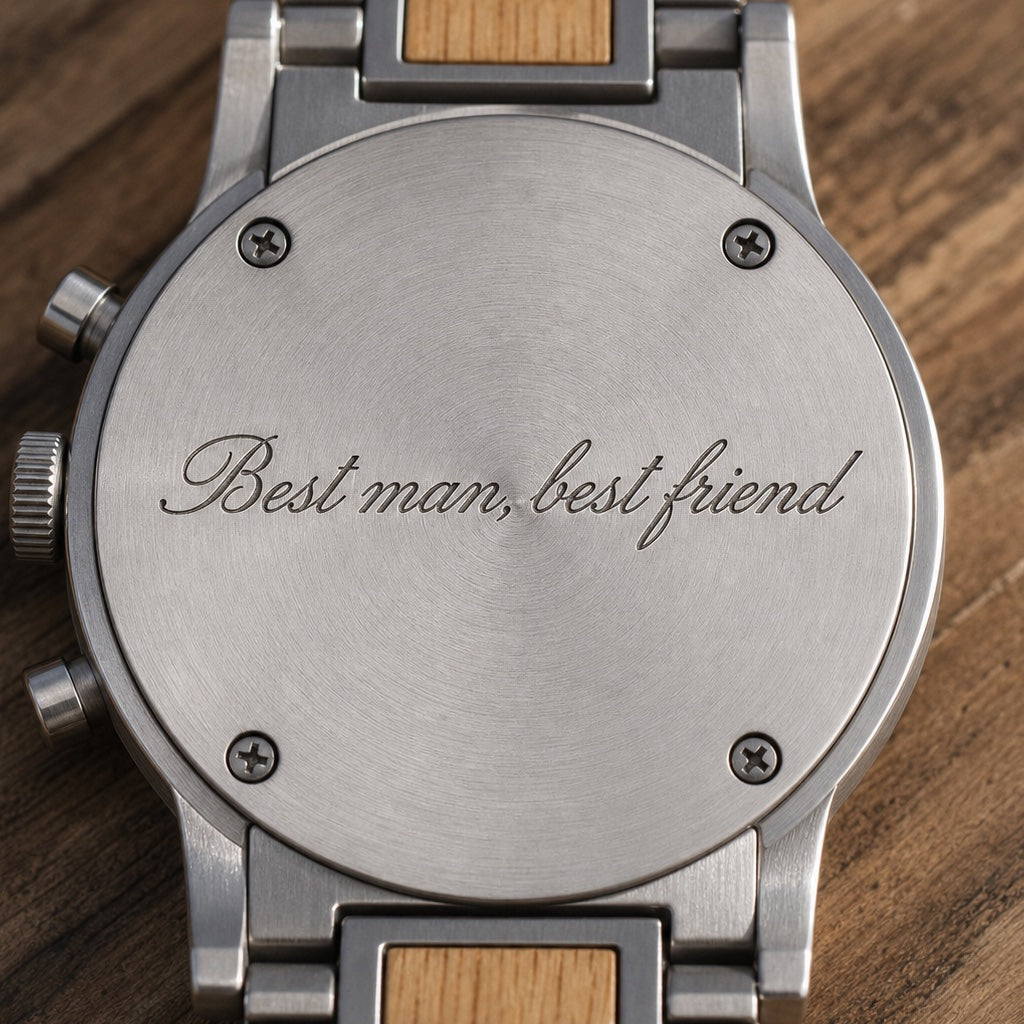 Exemple de gravure : Best man, best friend